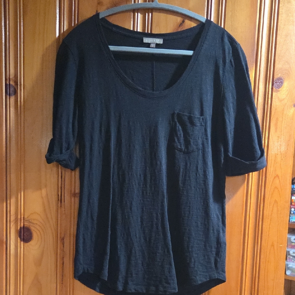 Lilla P Black Short Sleeve Tee